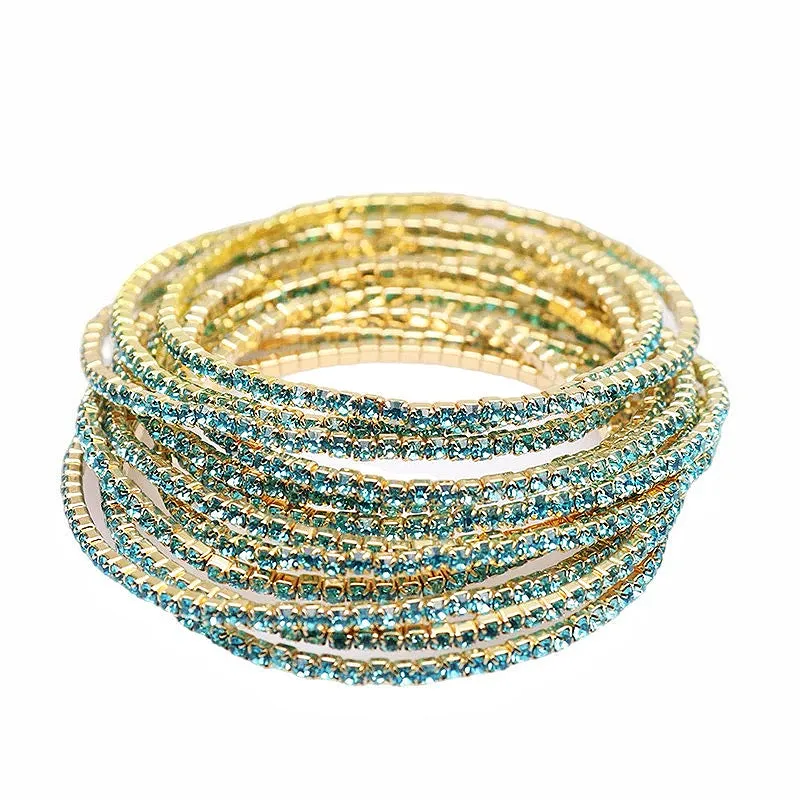 Luxury Color Pavé Diamond Bracelet