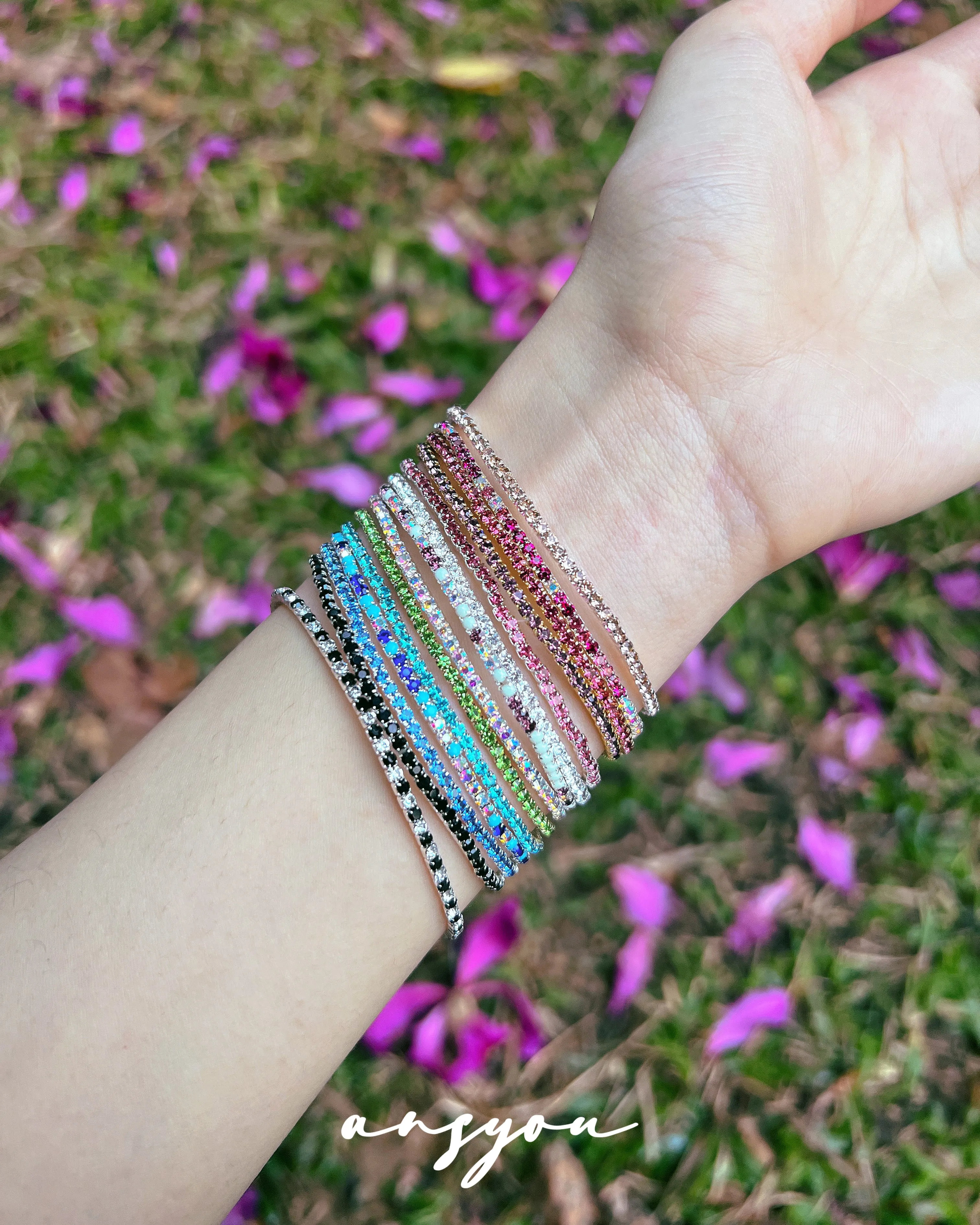 Luxury Color Pavé Diamond Bracelet