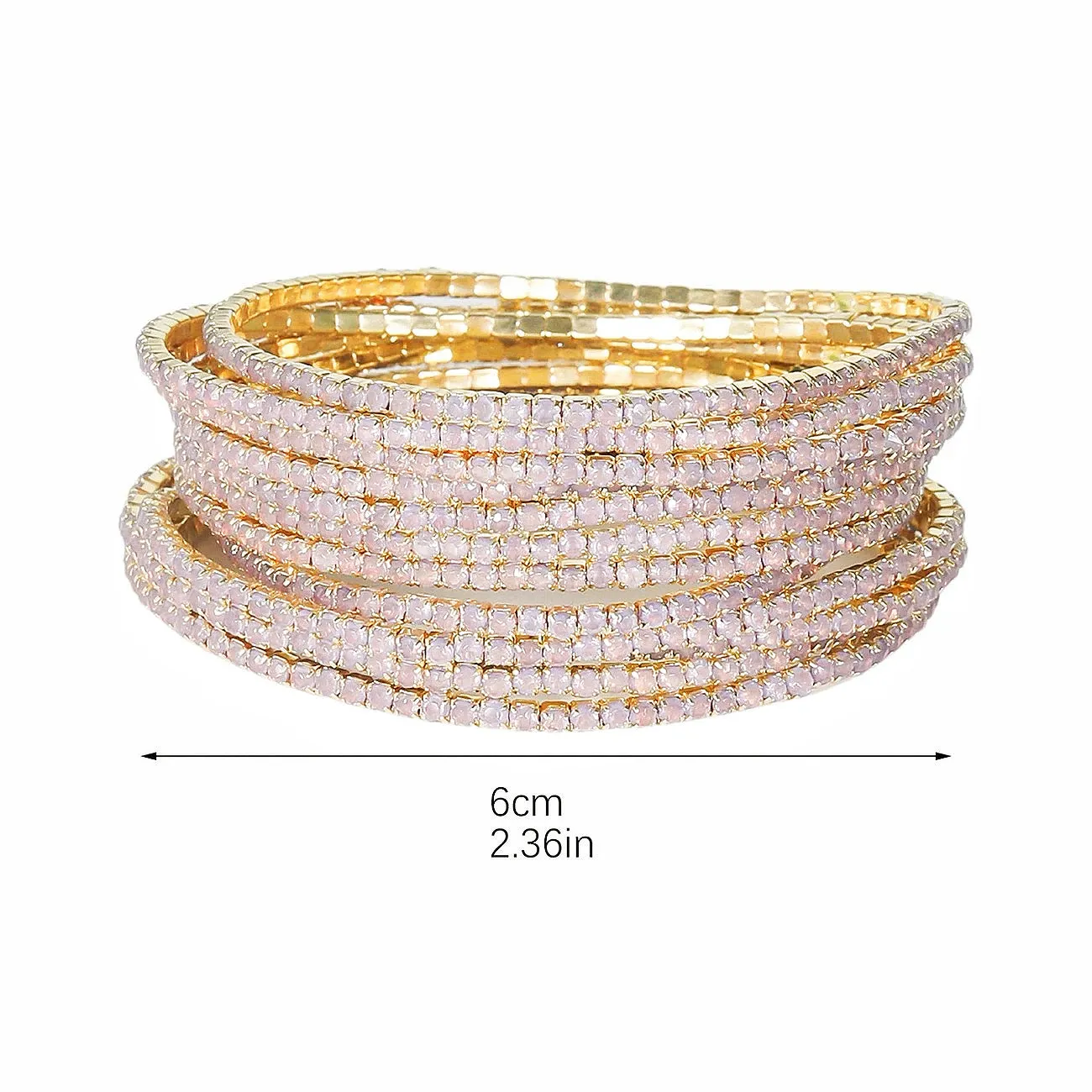 Luxury Color Pavé Diamond Bracelet