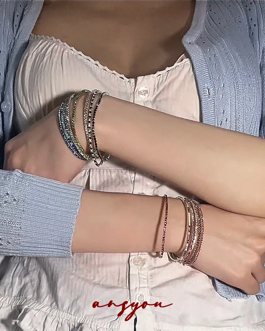 Luxury Color Pavé Diamond Bracelet