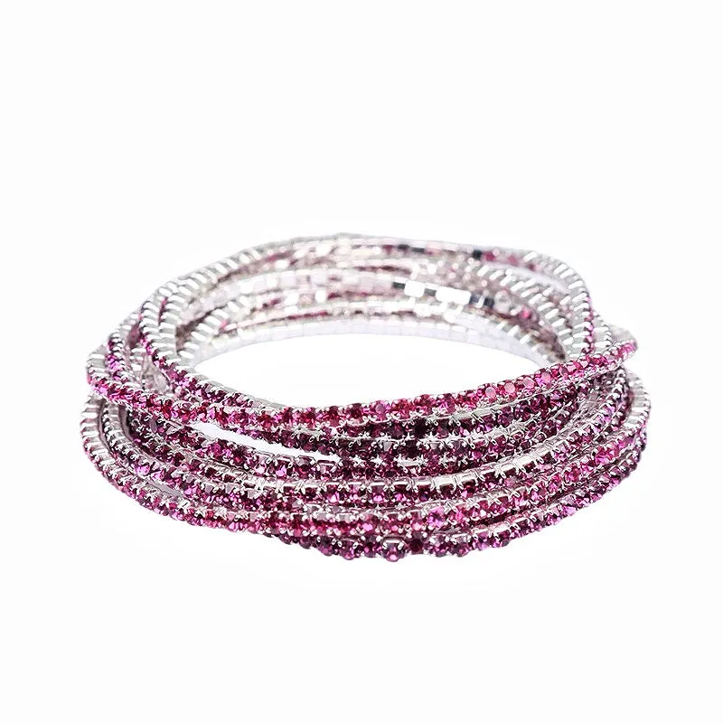 Luxury Color Pavé Diamond Bracelet