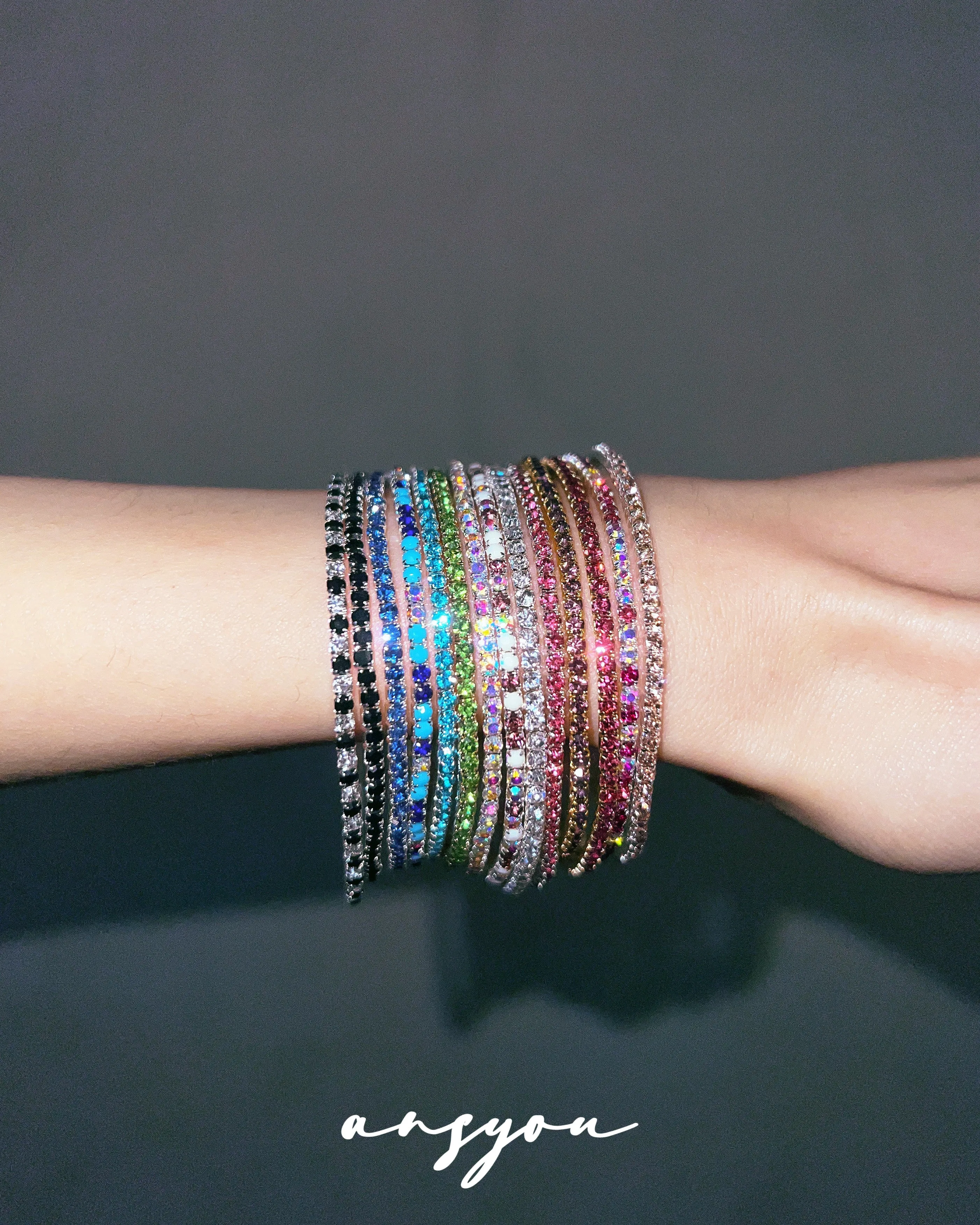 Luxury Color Pavé Diamond Bracelet