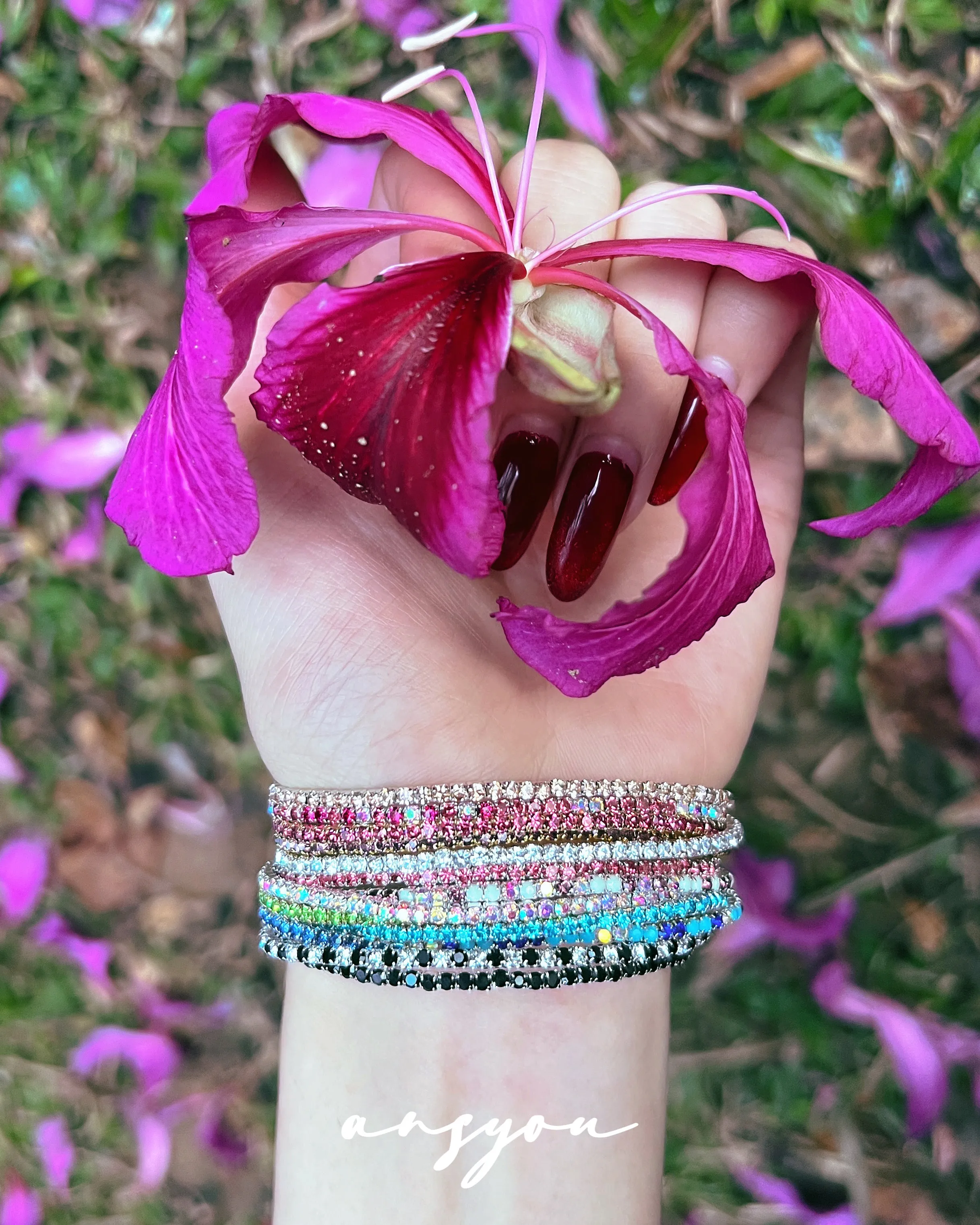 Luxury Color Pavé Diamond Bracelet