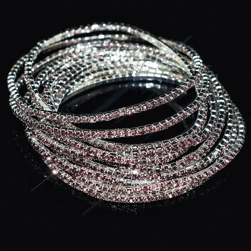 Luxury Color Pavé Diamond Bracelet