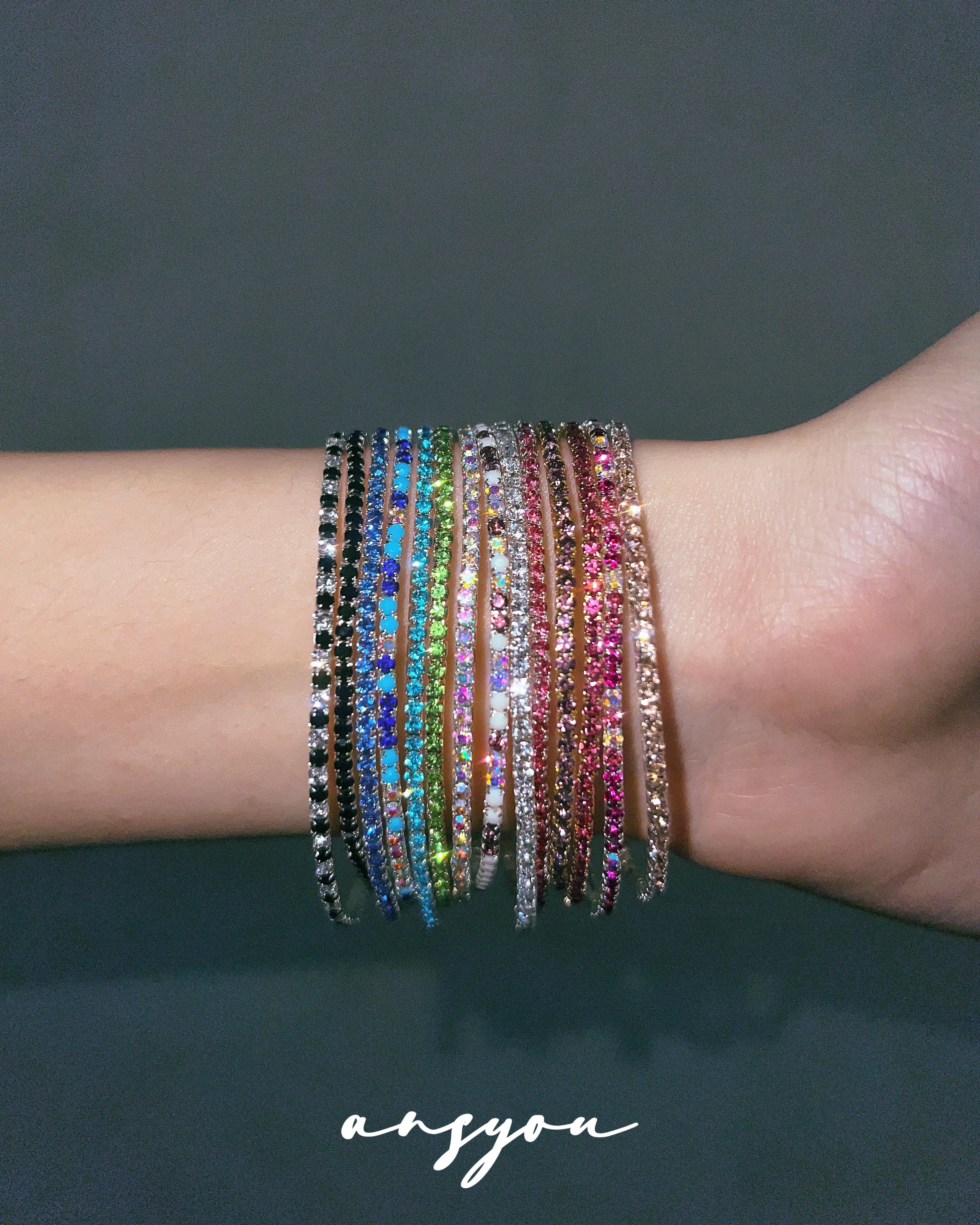 Luxury Color Pavé Diamond Bracelet