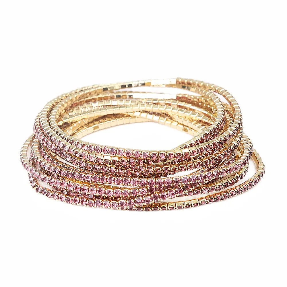 Luxury Color Pavé Diamond Bracelet