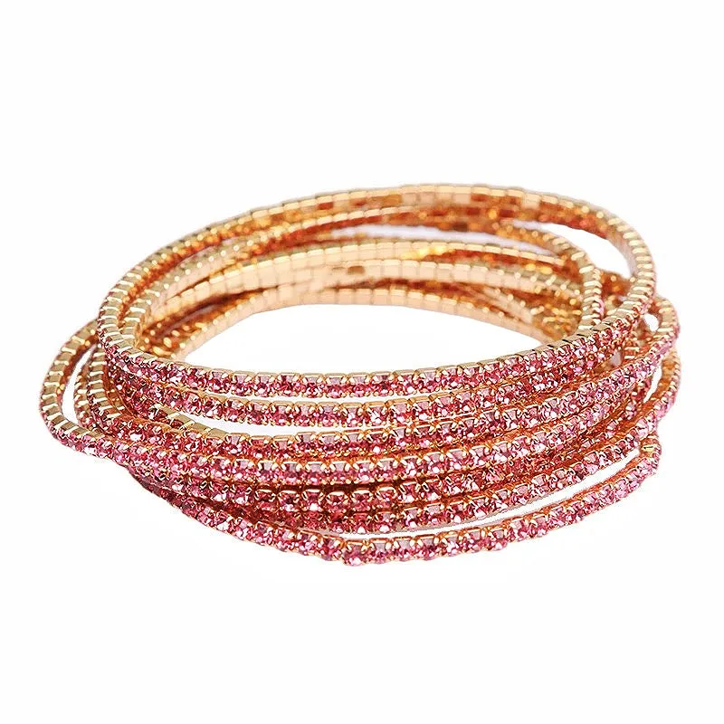 Luxury Color Pavé Diamond Bracelet
