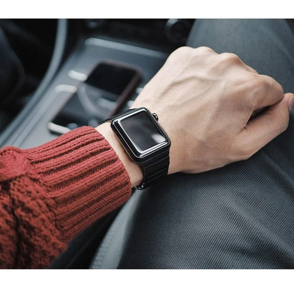 Luxury Metal Band Silicone Case for Apple Watch