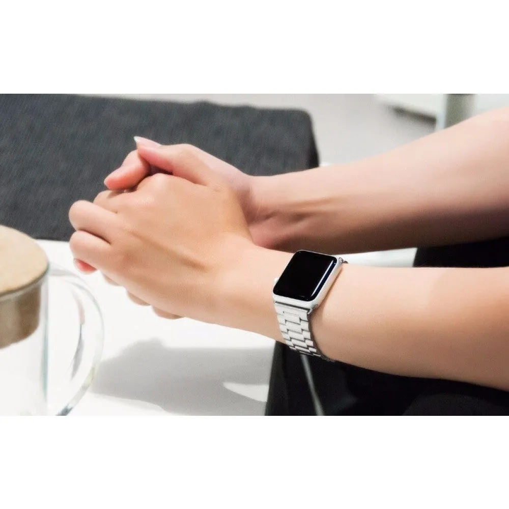 Luxury Metal Band Silicone Case for Apple Watch