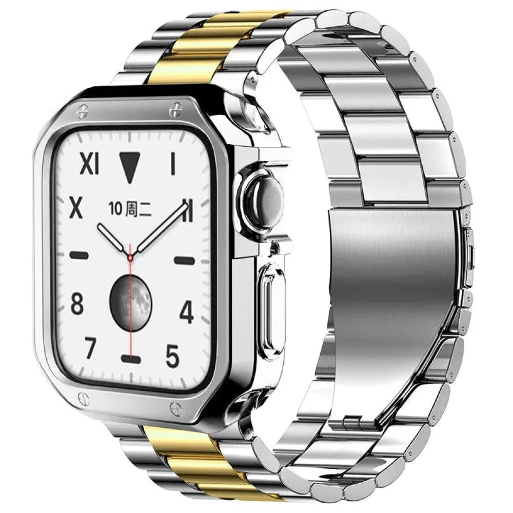 Luxury Metal Band Silicone Case for Apple Watch