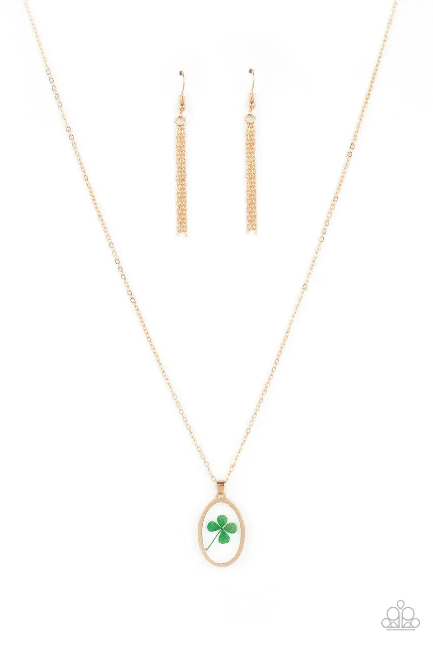 Make Your Own Luck Gold Paparazzi Necklace