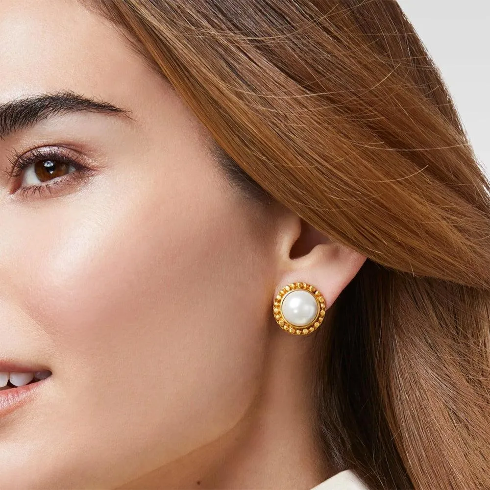 Marbella Pearl Stud Earrings