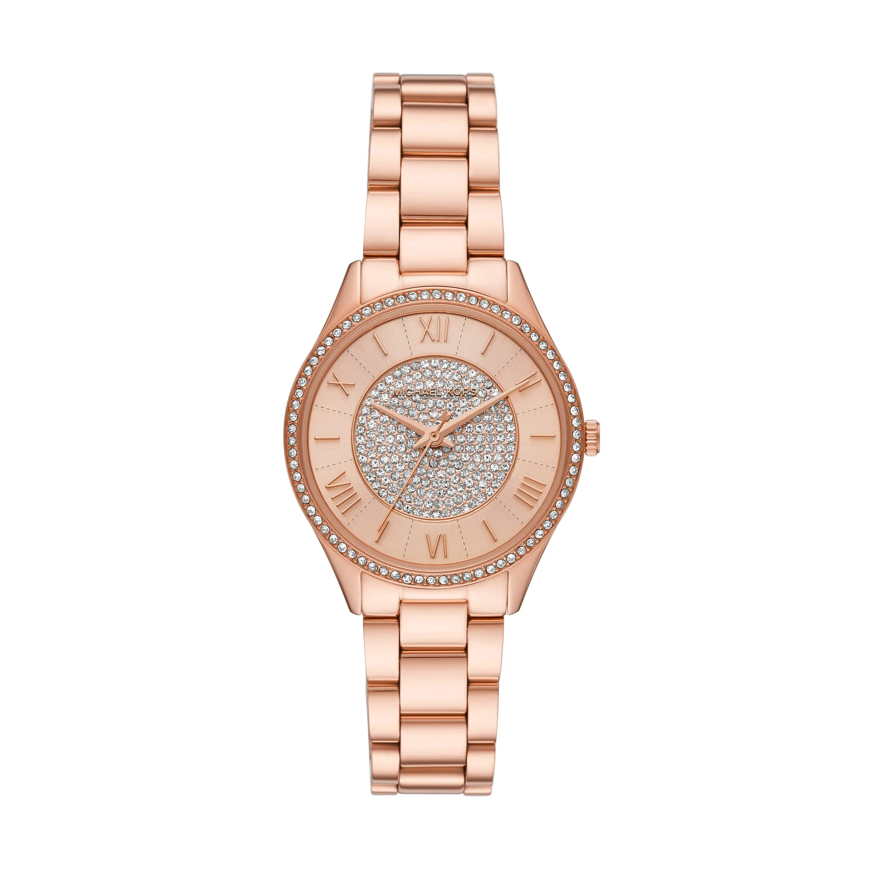 Michael Kors Lauryn Three-Hand Rose Gold-Tone Stainless Steel Watch MK4736