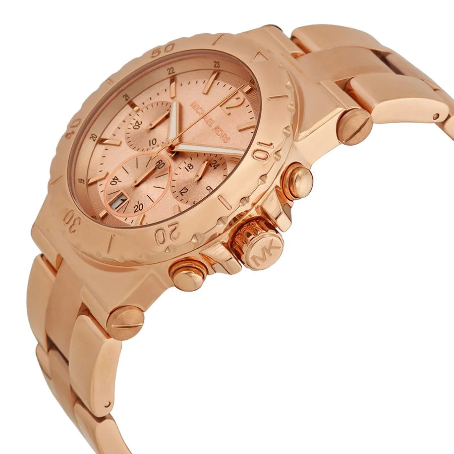 Michael Kors Rose Gold Dial Chronograph Ladies Watch MK5314