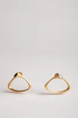 MIKE JOSEPH | DIAMOND/EMERALD EARRINGS