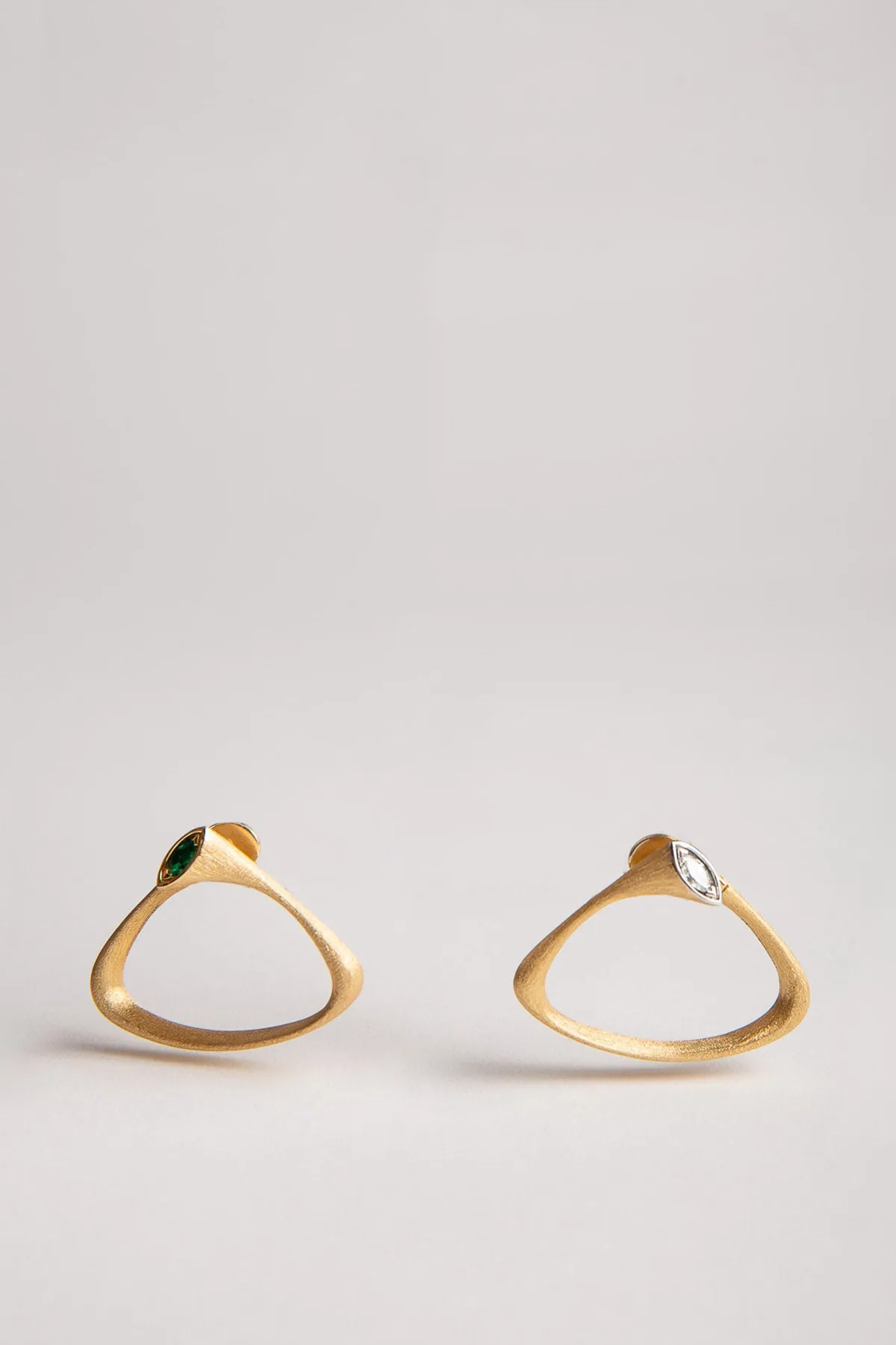 MIKE JOSEPH | DIAMOND/EMERALD EARRINGS
