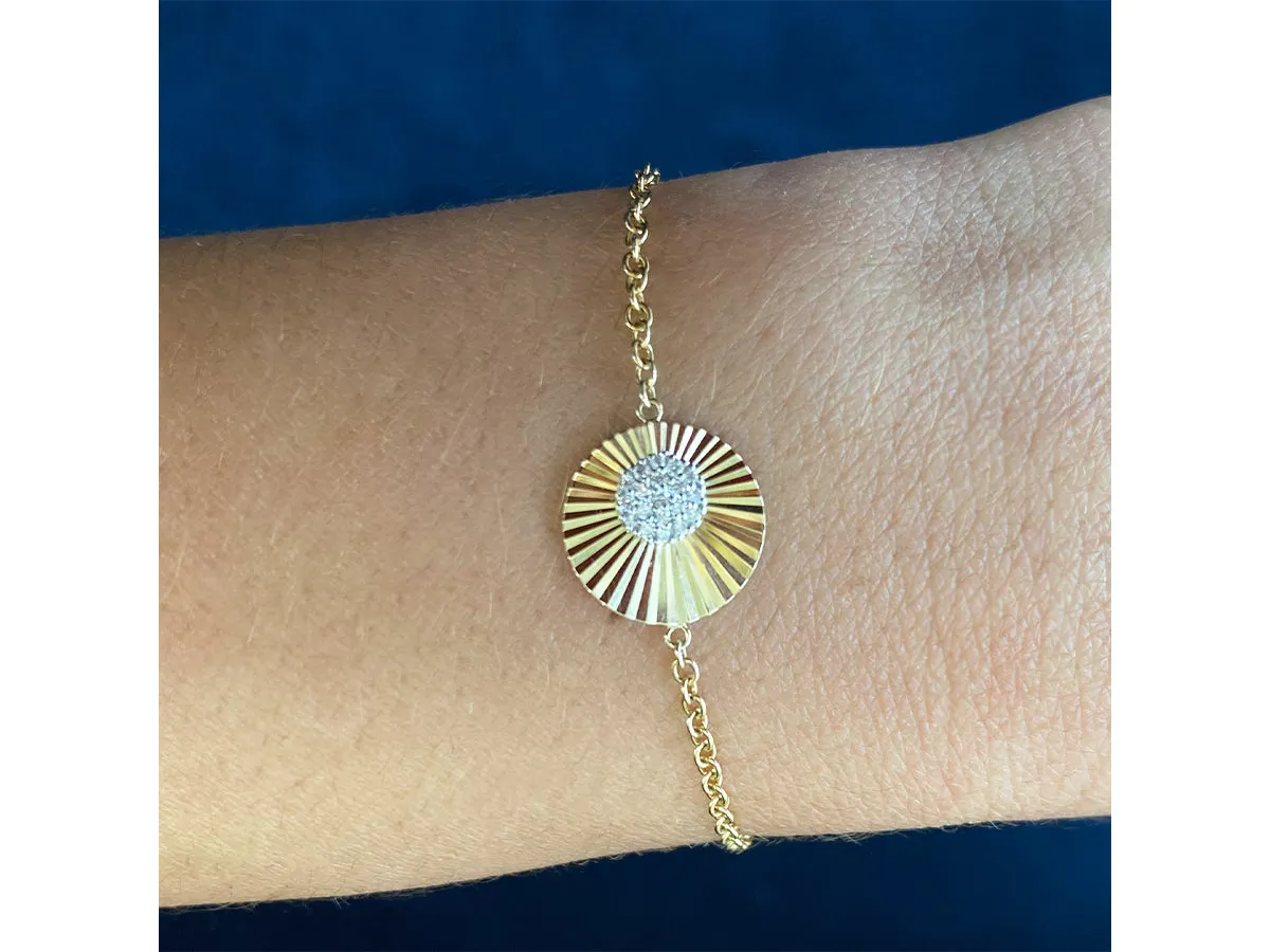 Mini Aura Offset Chain Bracelet