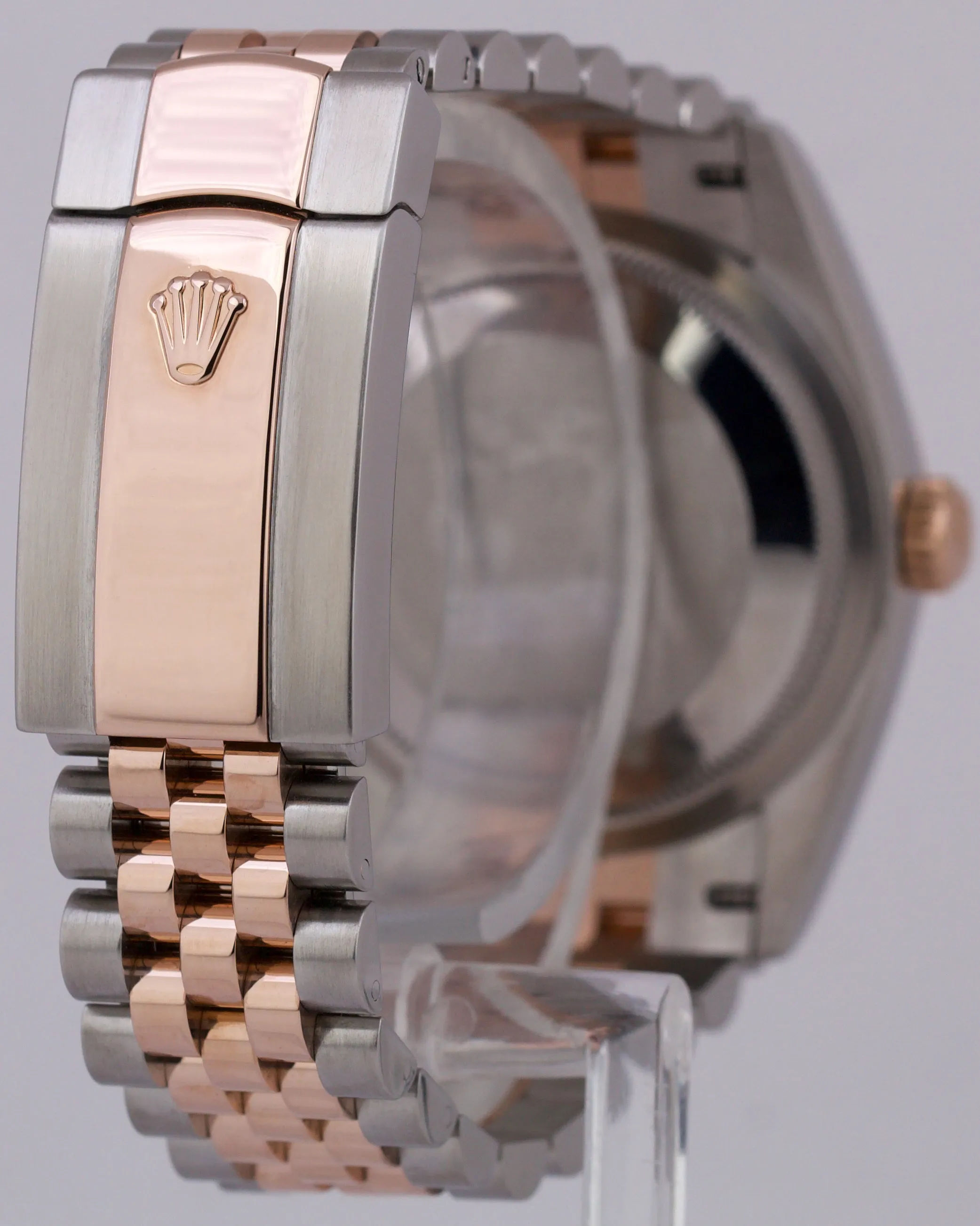 MINT 2022 Rolex DateJust 36 WHITE 18k Rose Gold Steel JUBILEE 36mm 126231 Watch