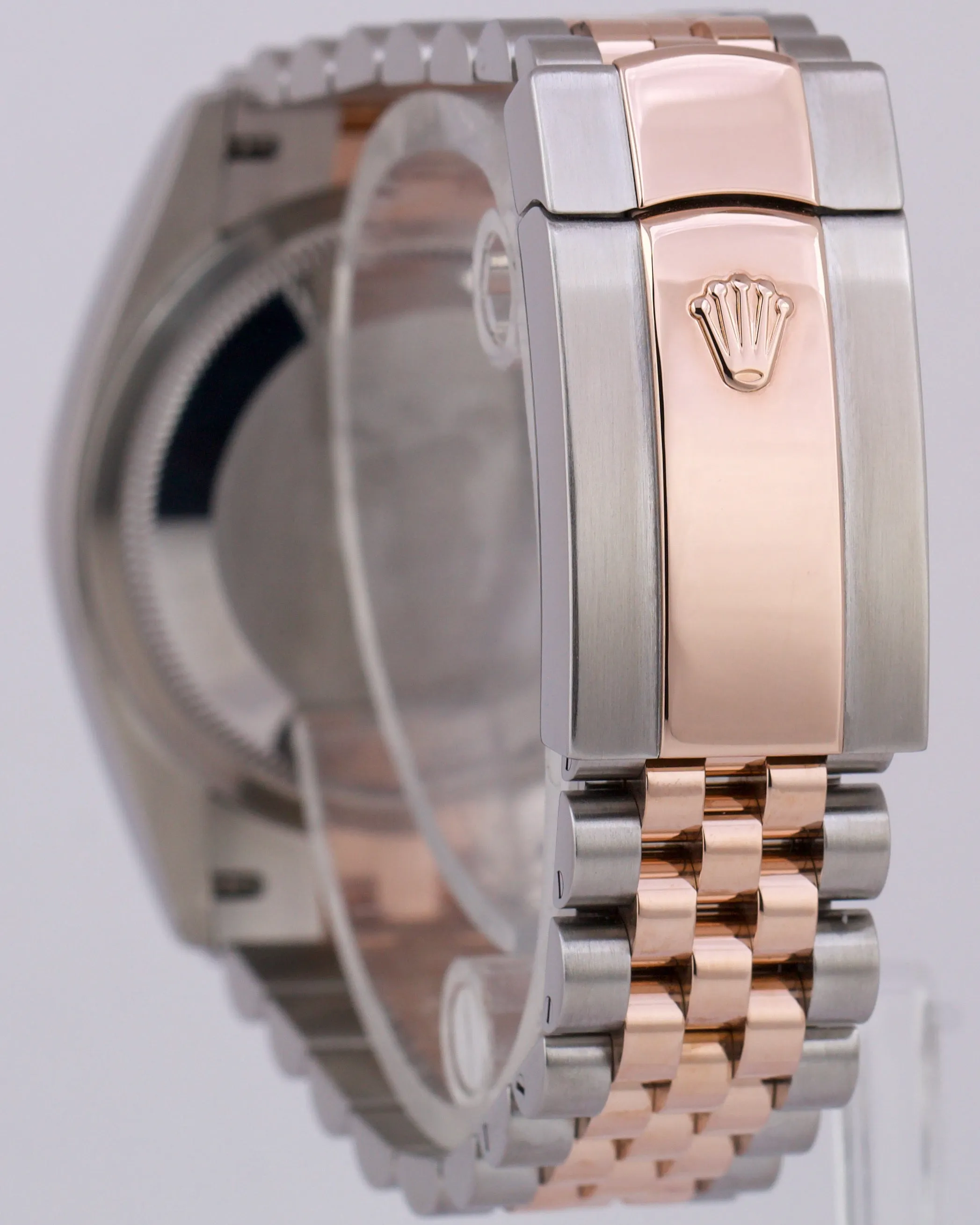 MINT 2022 Rolex DateJust 36 WHITE 18k Rose Gold Steel JUBILEE 36mm 126231 Watch