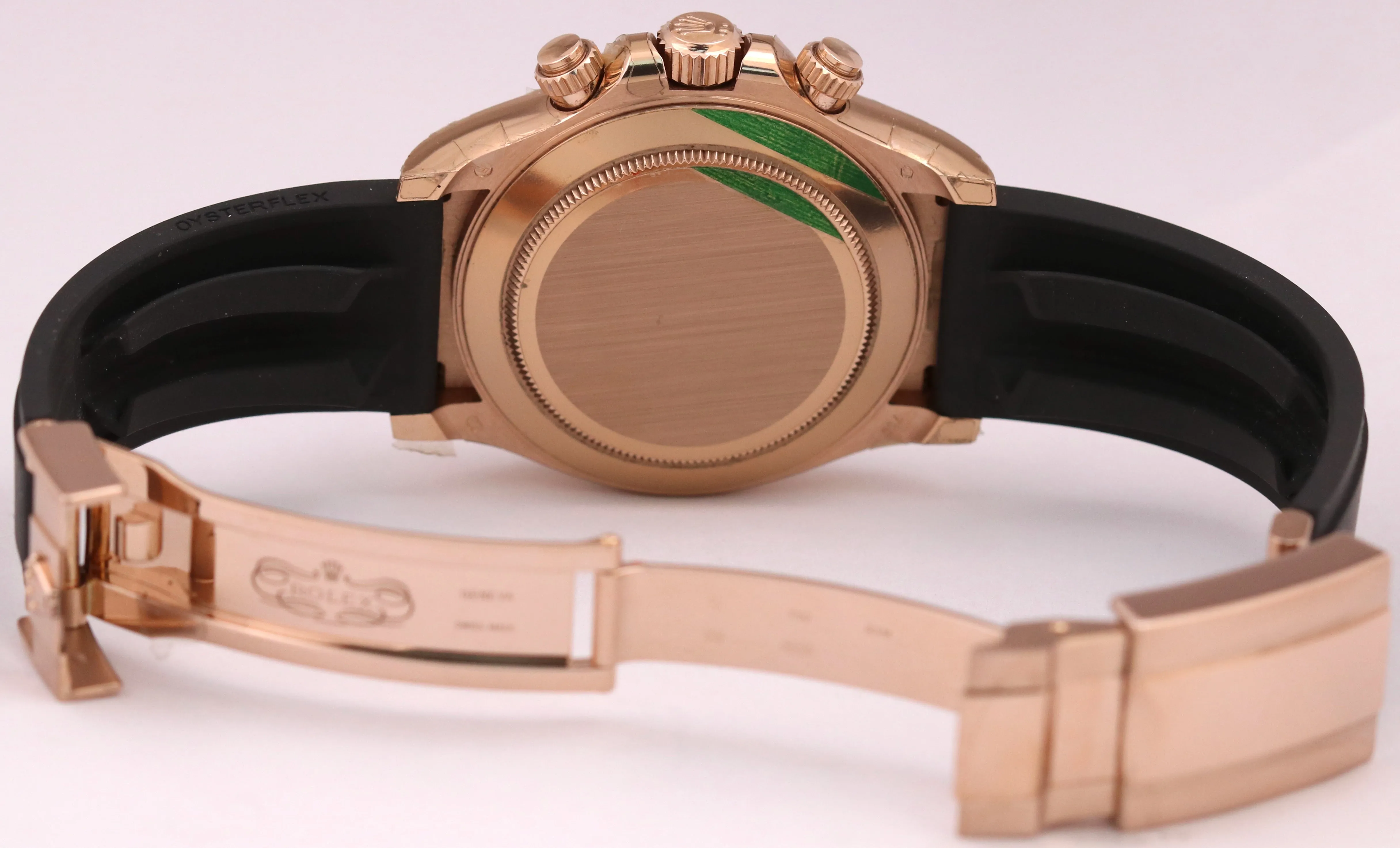MINT 2023 Rolex Daytona Cosmograph 18K Gold BLACK 40mm Oysterflex 116515 BOX