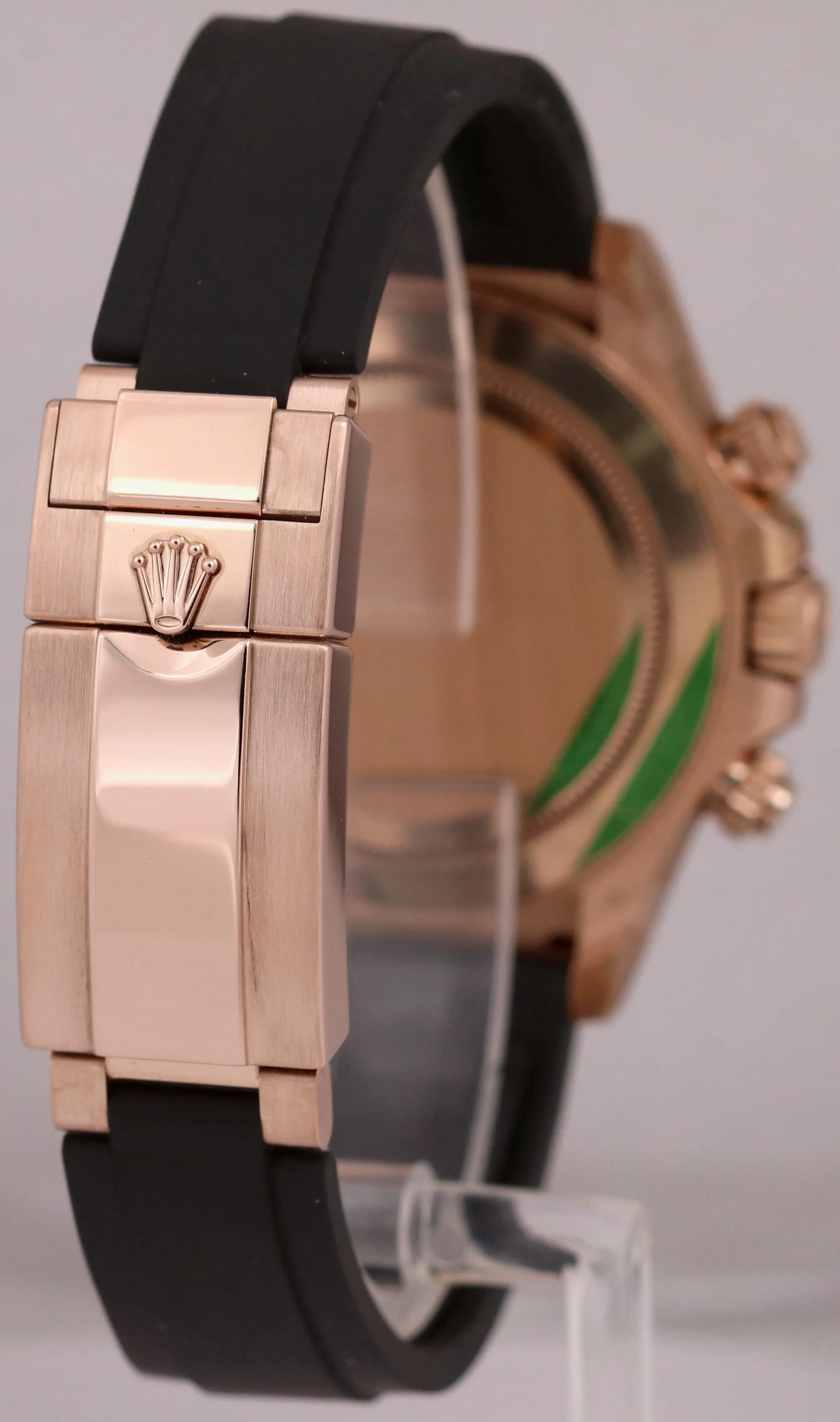 MINT 2023 Rolex Daytona Cosmograph 18K Gold BLACK 40mm Oysterflex 116515 BOX