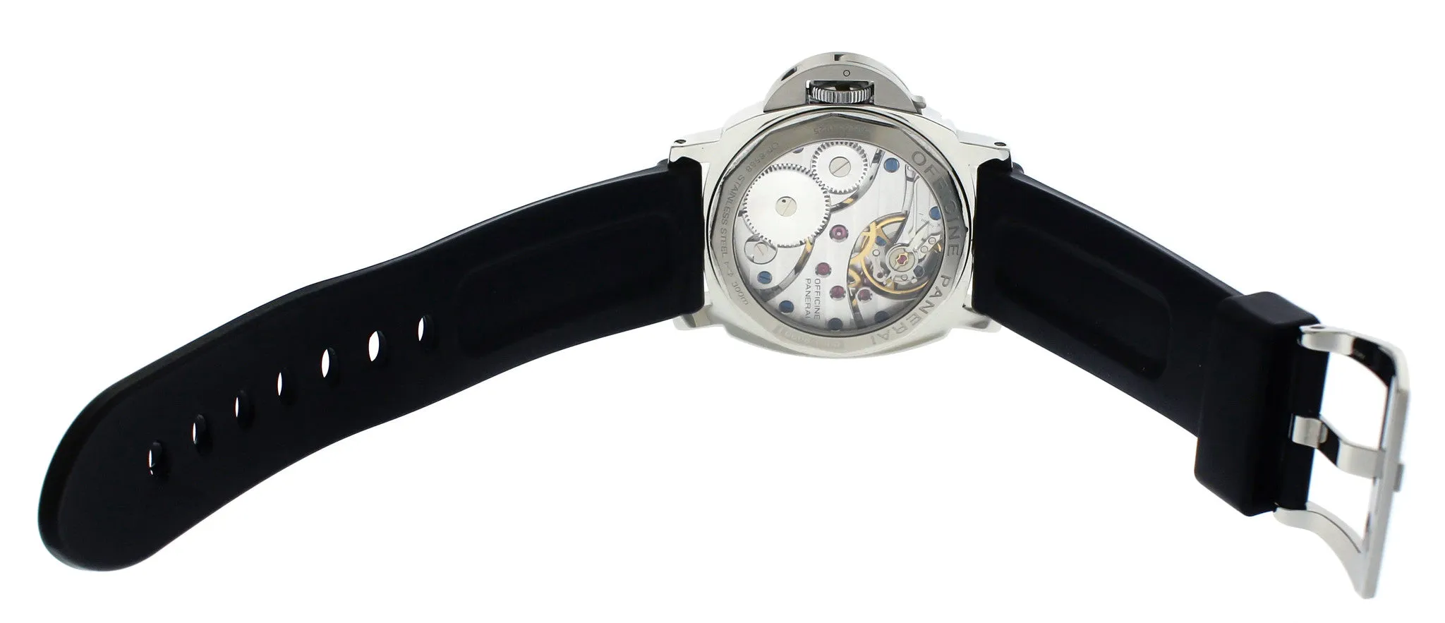 MINT Men's Panerai PAM 112 44mm Luminor Marina Stainless Manual Watch PAM00112