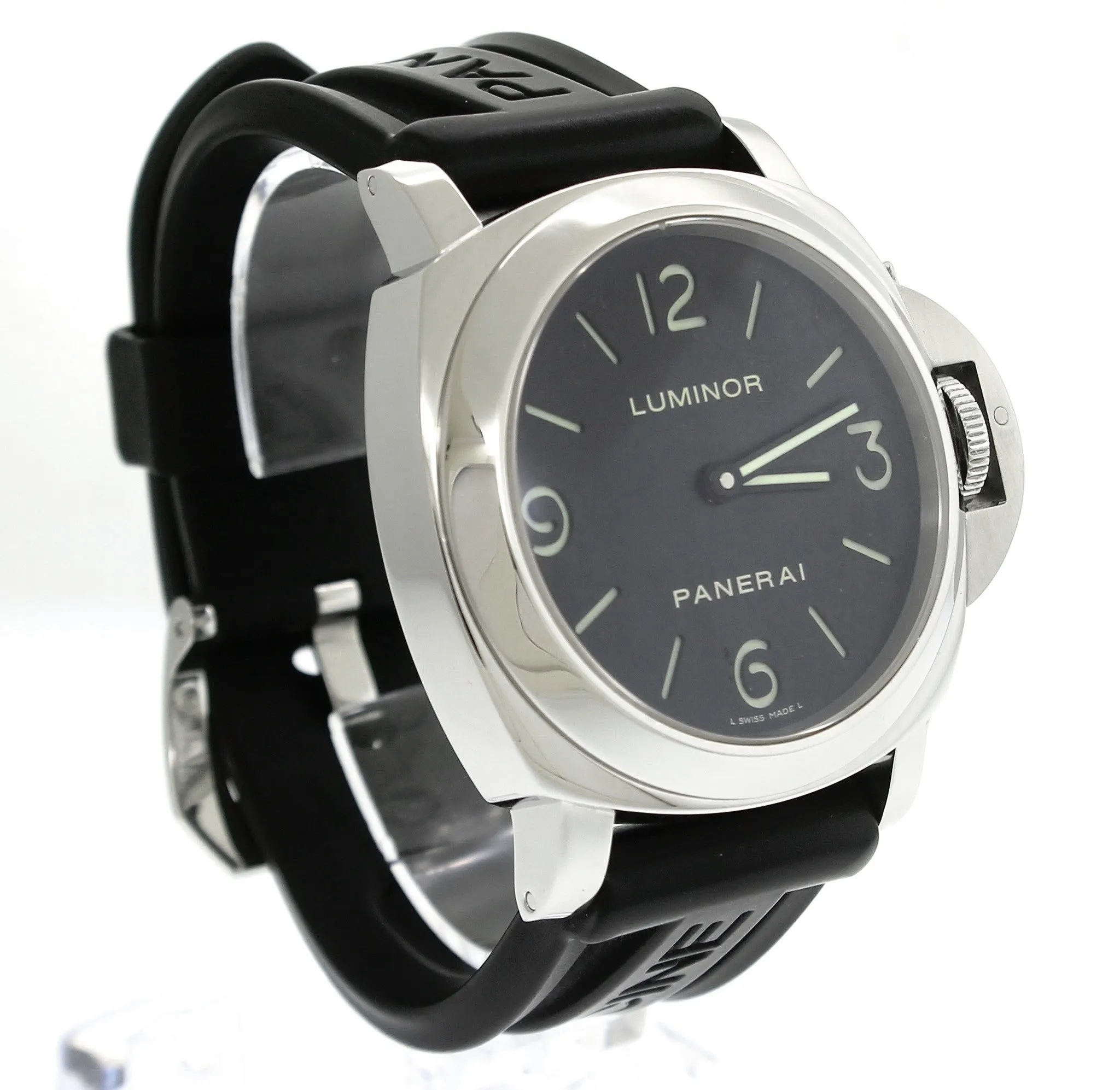 MINT Men's Panerai PAM 112 44mm Luminor Marina Stainless Manual Watch PAM00112