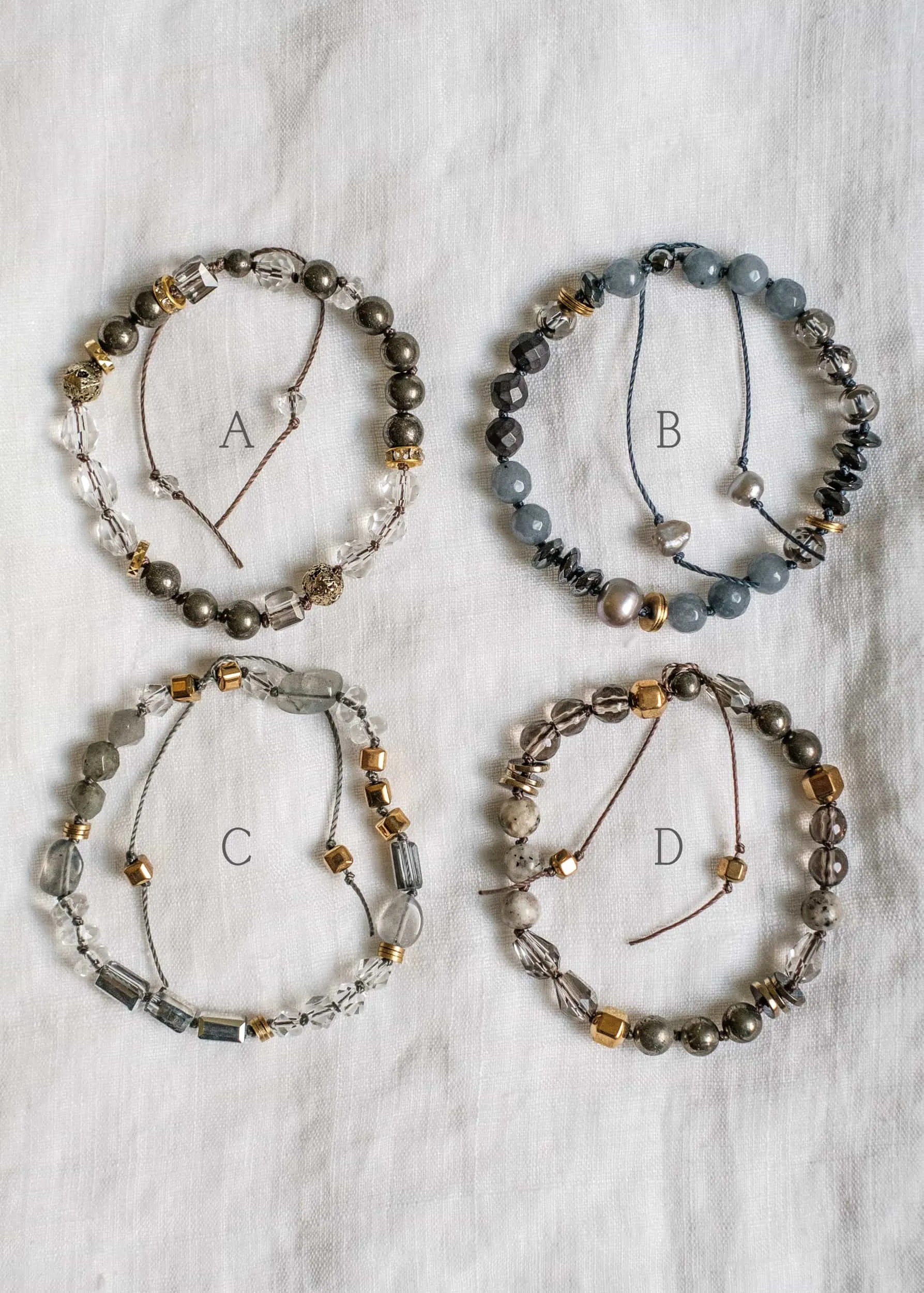 Mix Media Neutrals Bracelets