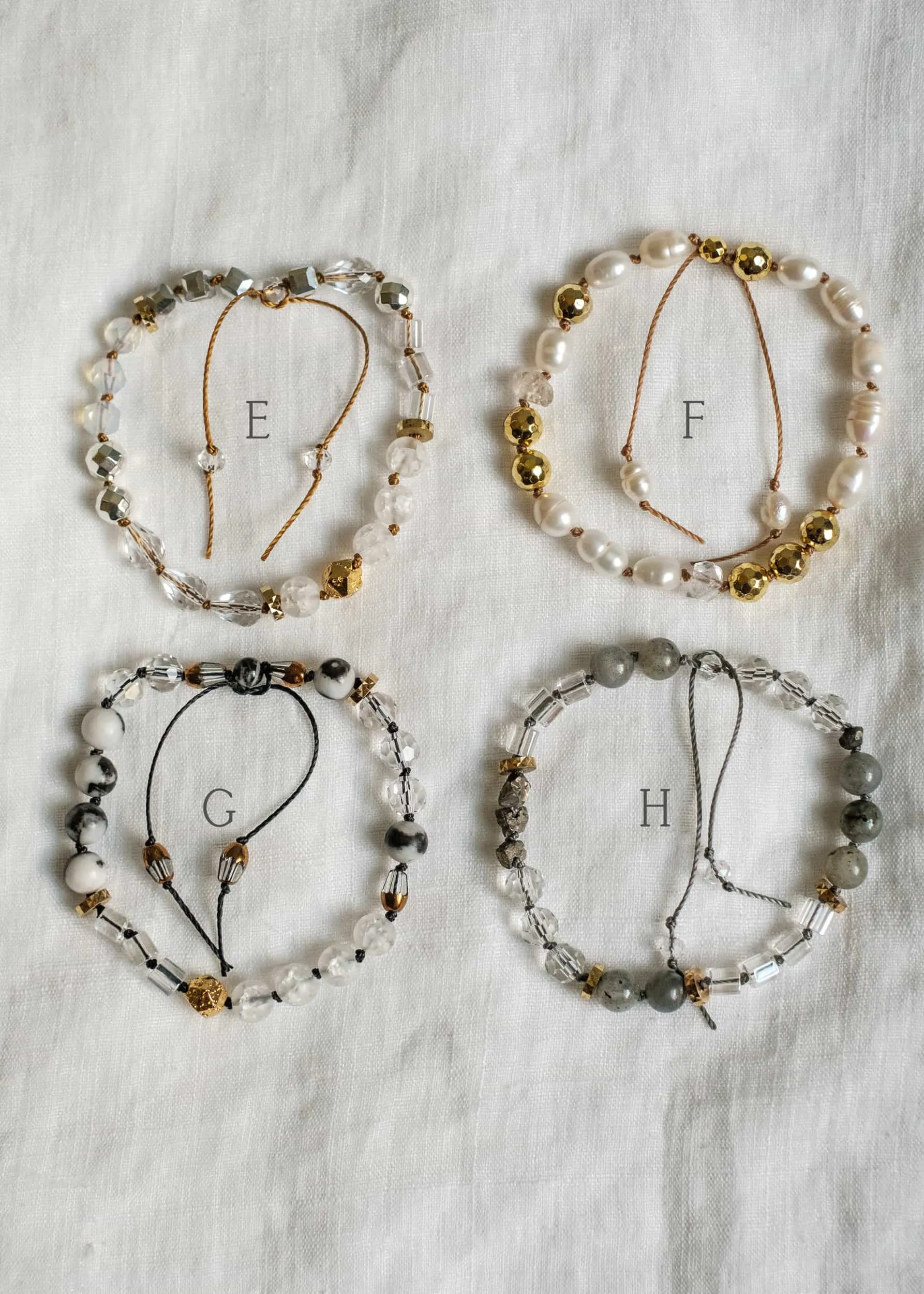 Mix Media Neutrals Bracelets