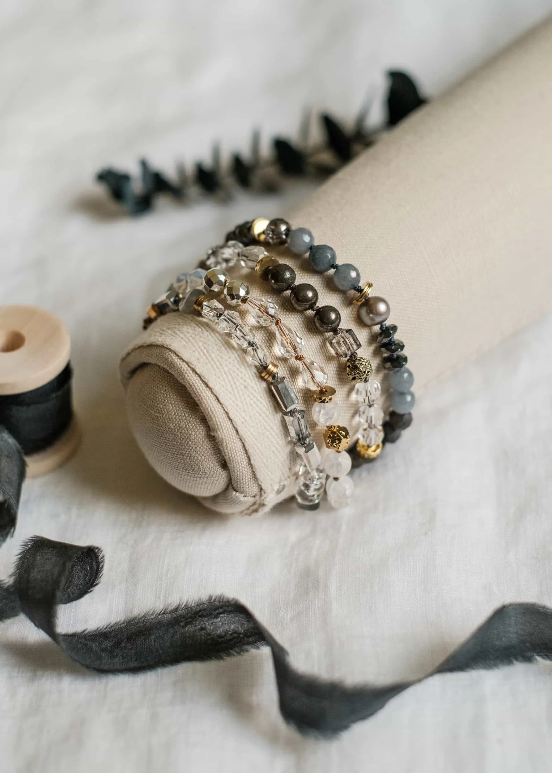 Mix Media Neutrals Bracelets