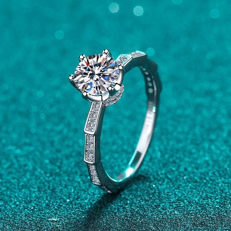 Moissanite Engagement Rings-RM013