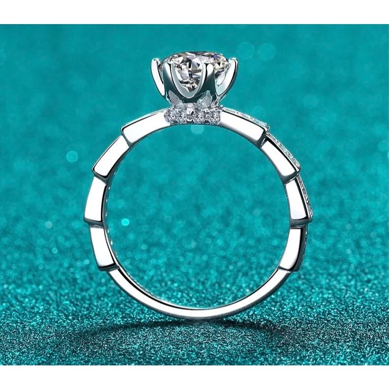 Moissanite Engagement Rings-RM013