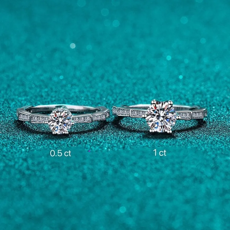 Moissanite Engagement Rings-RM013