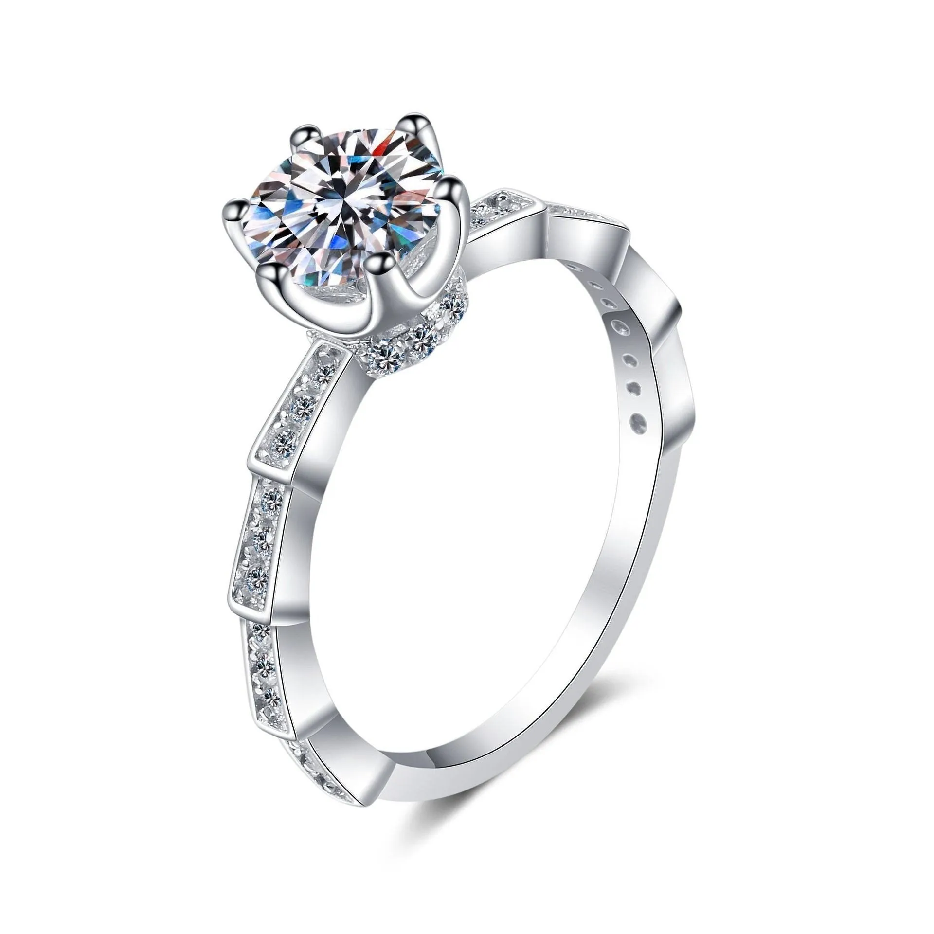 Moissanite Engagement Rings-RM013