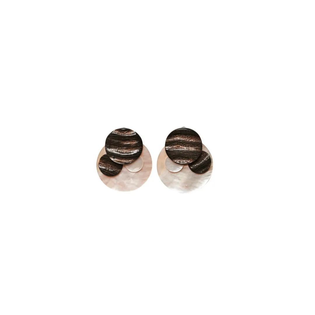 Monies Varese Horn & Mother of Pearl Earrings