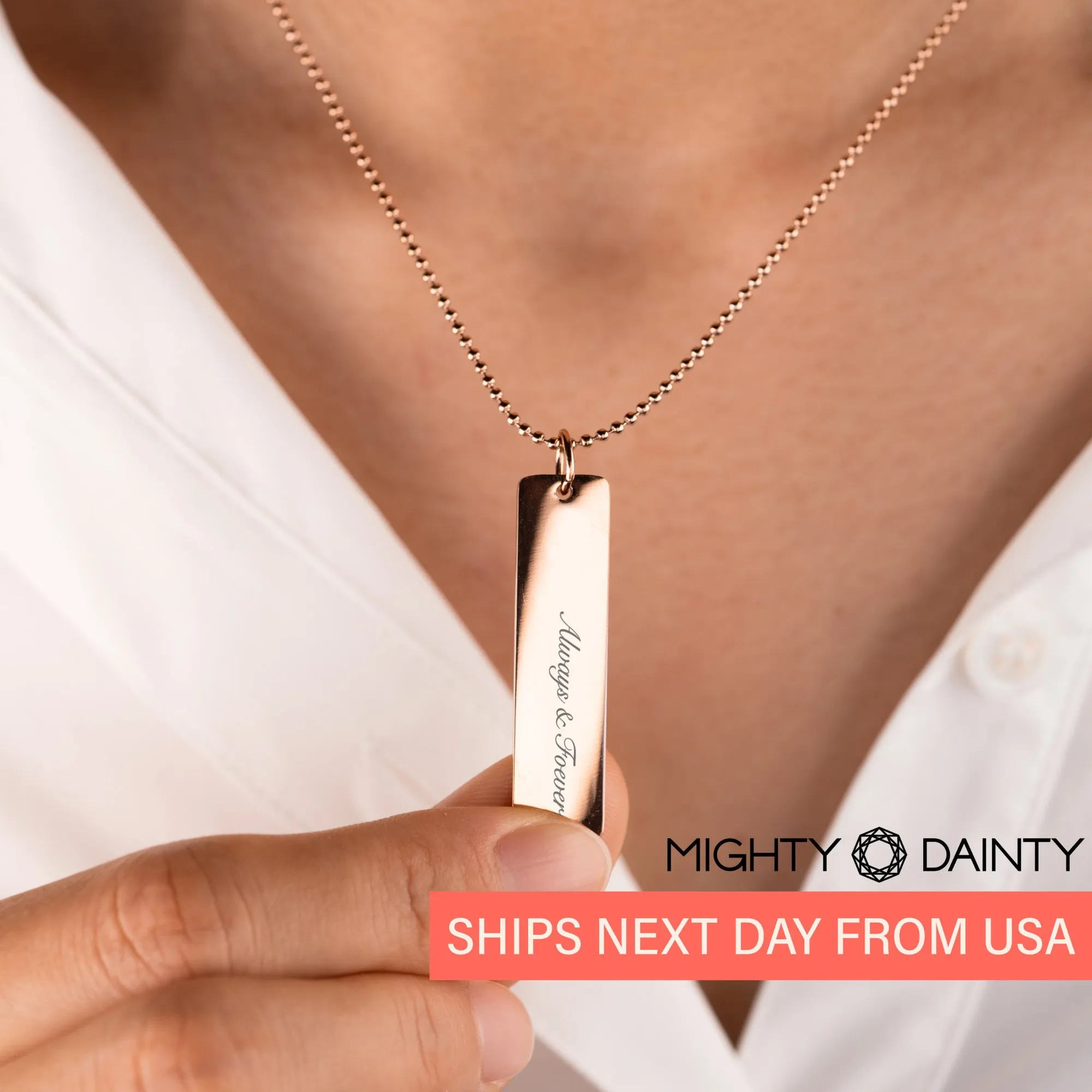 Name Bar Necklace