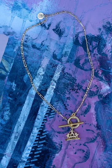 Natalie Fob and Toggle Necklace