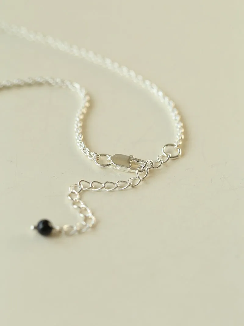 New Chinese Style Agate Peace Knot Pendant Necklace