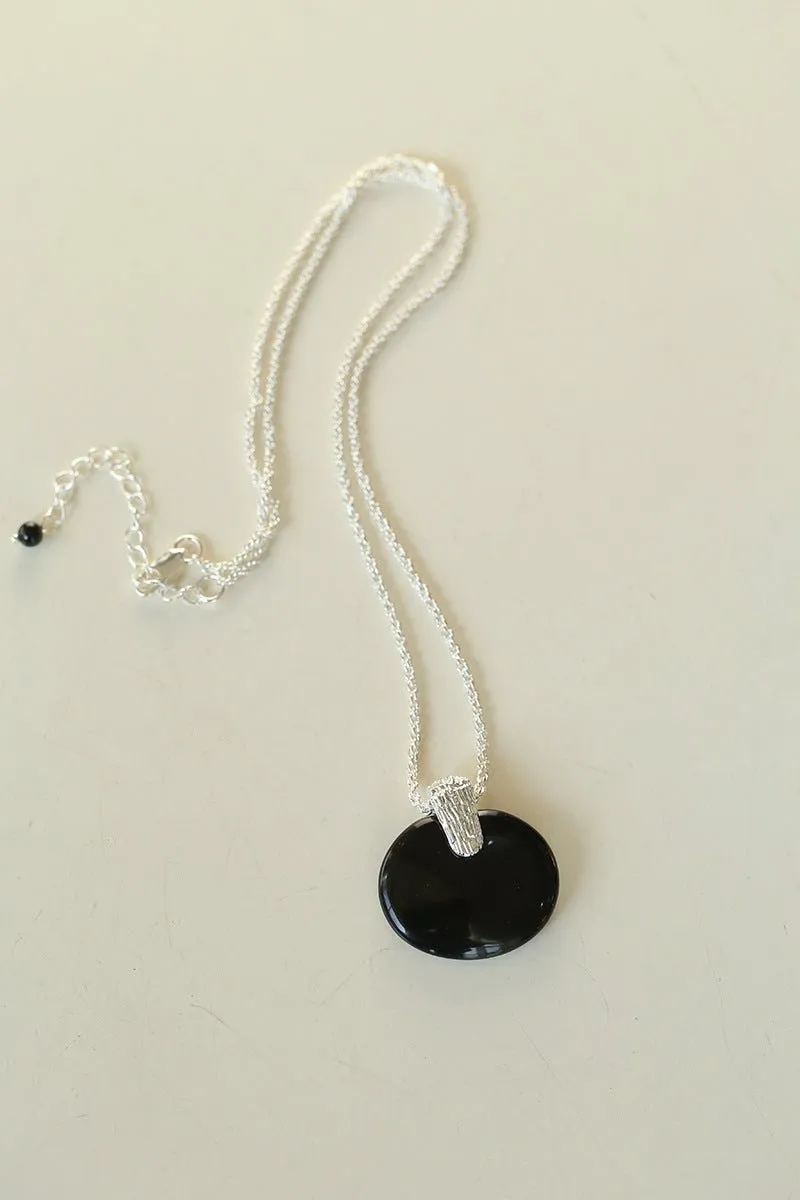 New Chinese Style Agate Peace Knot Pendant Necklace
