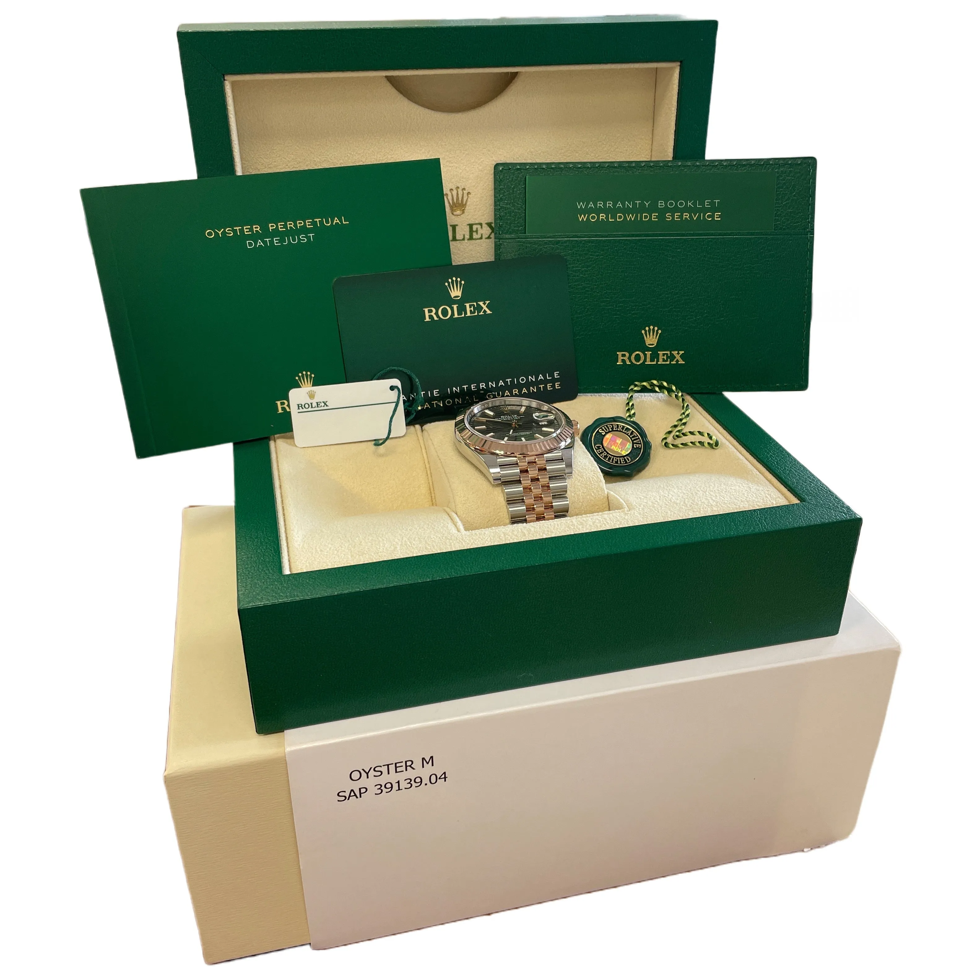 NEW JAN 2024 Rolex DateJust 41 SLATE GRAY MOTIF 18K Rose Gold JUBILEE 126331 B P