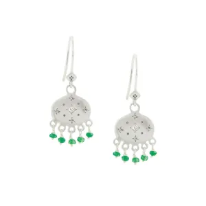 NEW! New Moon Earrings with Emeralds by Adel Chefridi