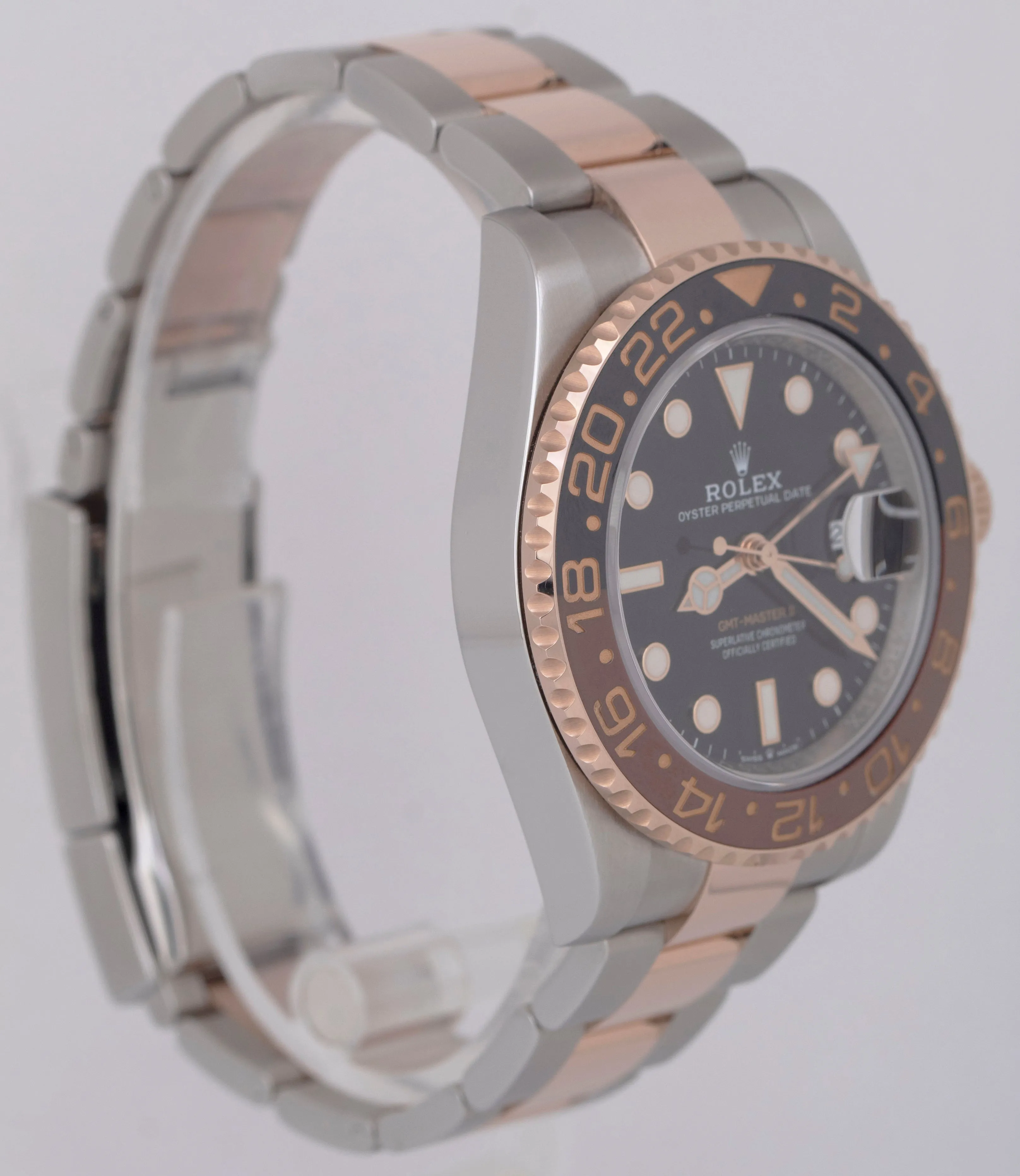 NEW PAPERS Rolex GMT-Master II Two-Tone 18K Gold ROOT-BEER 40mm 126711CHNR BOX