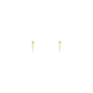 Noa Freshwater Pearl Earrings - Gold