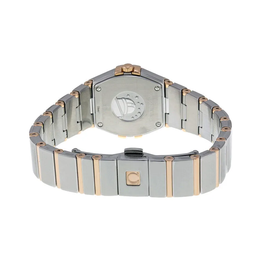 Omega Constellation White Mother of Pearl Dial Stainless Steel and 18kt Rose Gold Ladies Watch 12320246005003 123.20.24.60.05.003