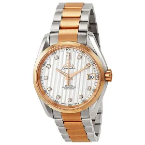 Omega Seamaster Aqua Terra Automatic Diamond Rose Gold and Steel Men's Watch 231.20.39.21.51.002