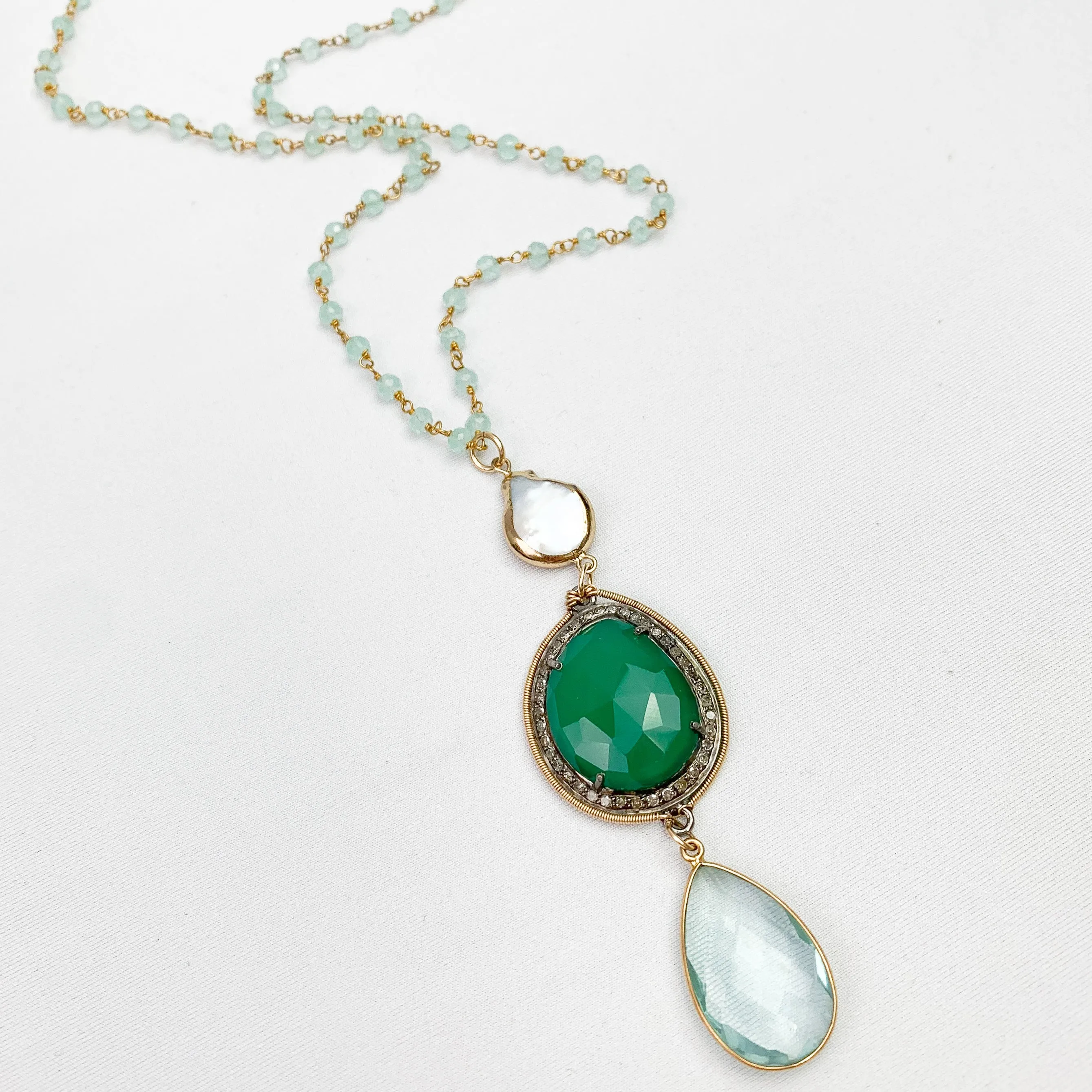 OOAK Emerald City Necklace