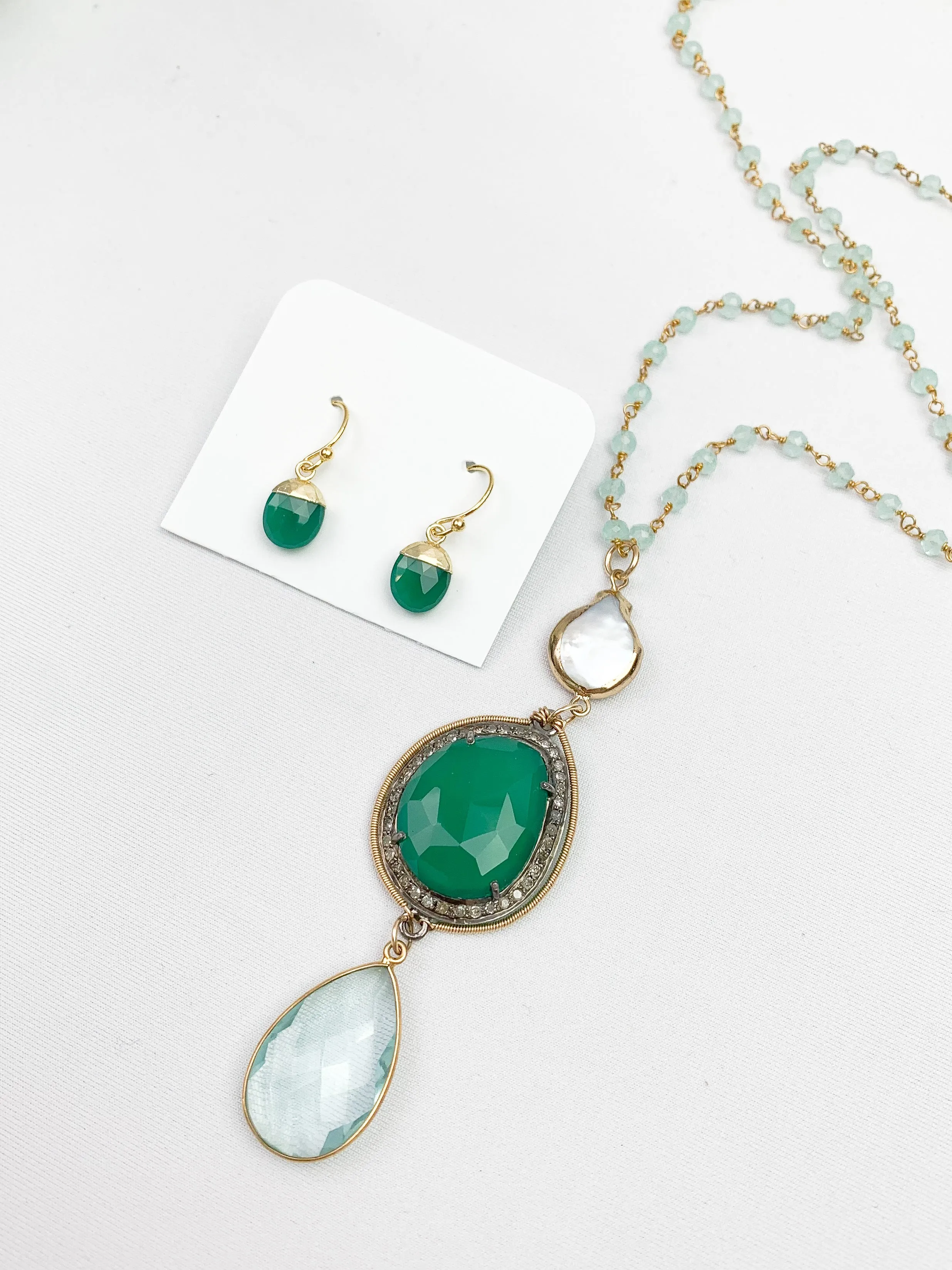 OOAK Emerald City Necklace