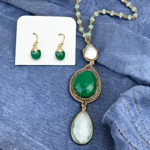 OOAK Emerald City Necklace