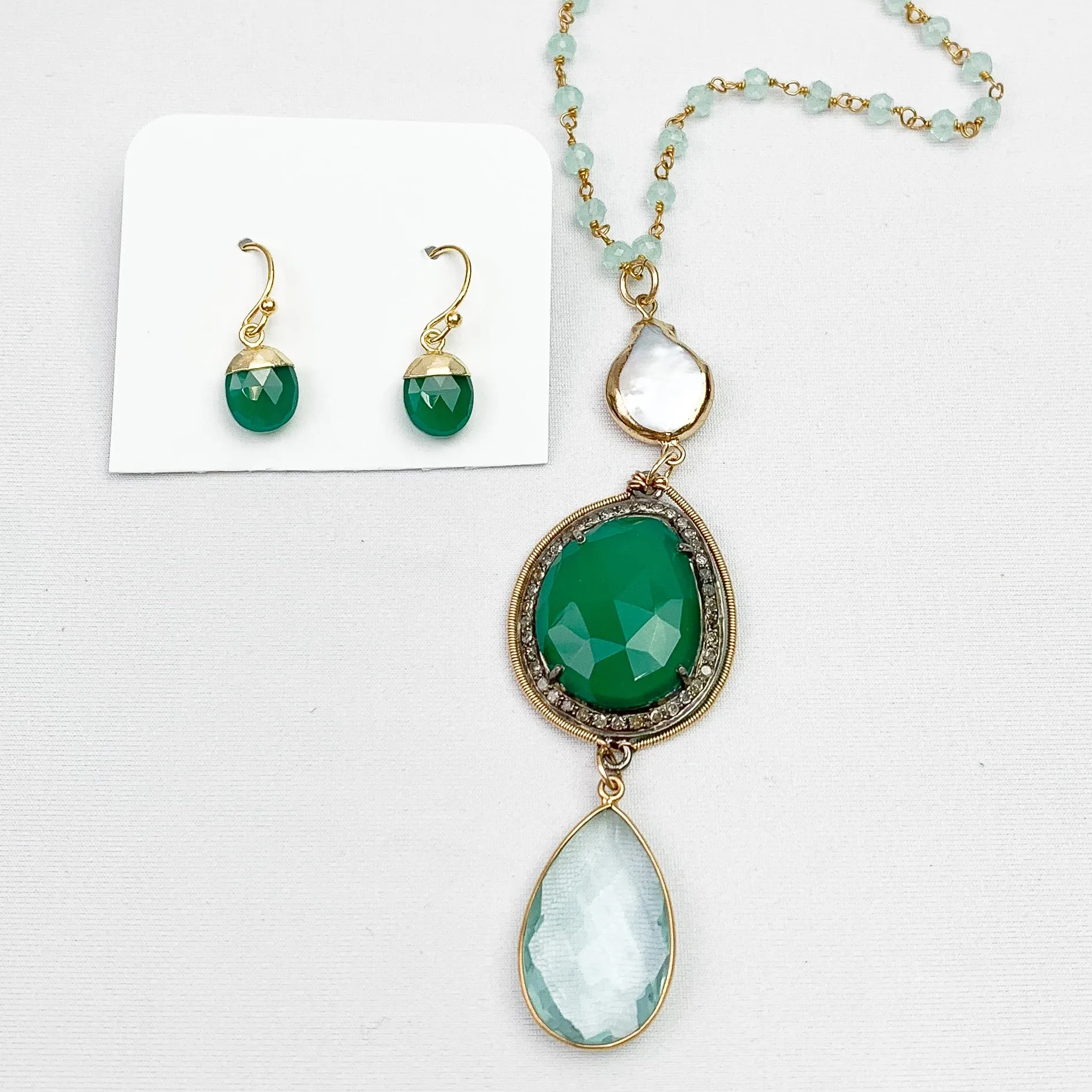 OOAK Emerald City Necklace