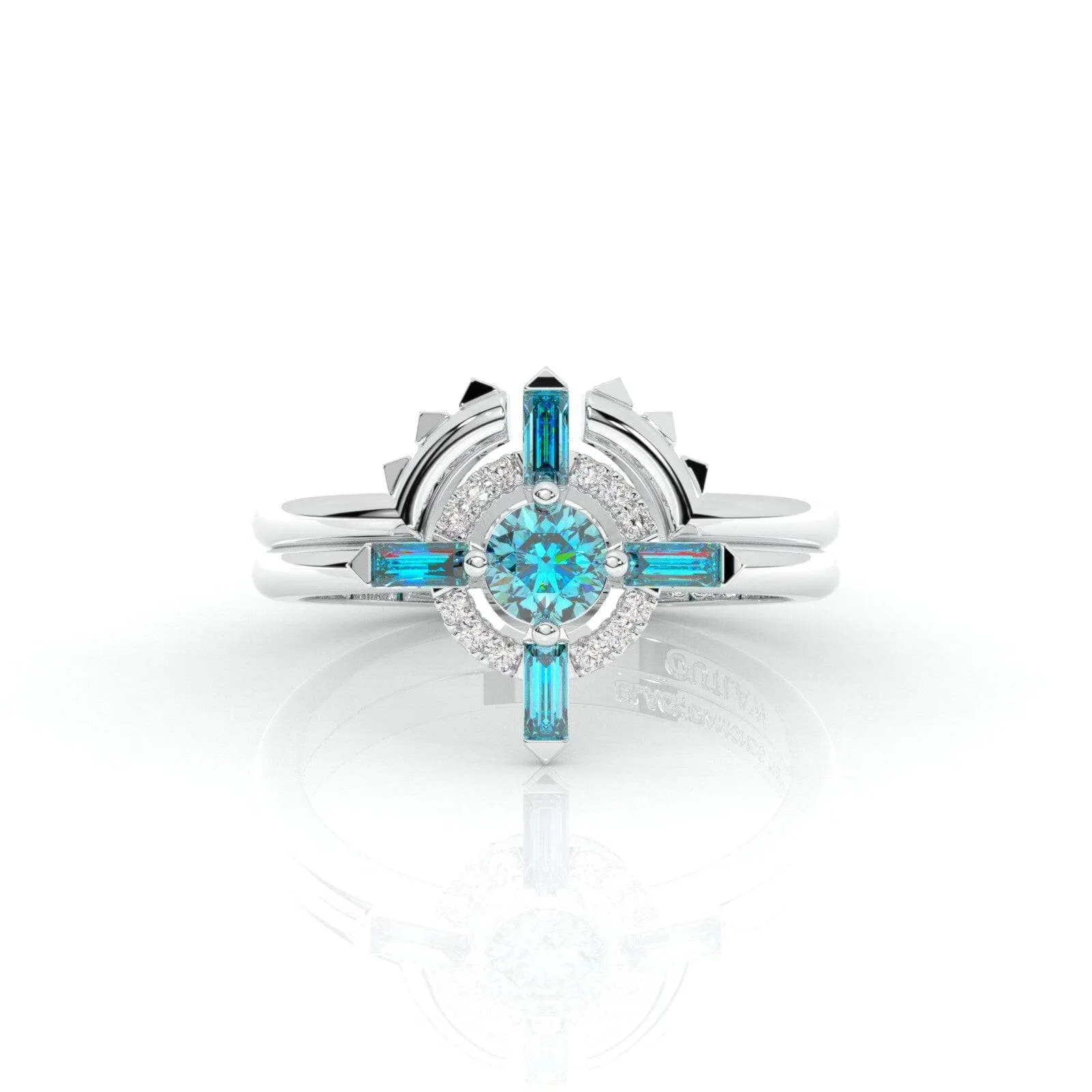 Outlaw's Ring Set- 14k Yellow Gold Video Game Inspired Rings